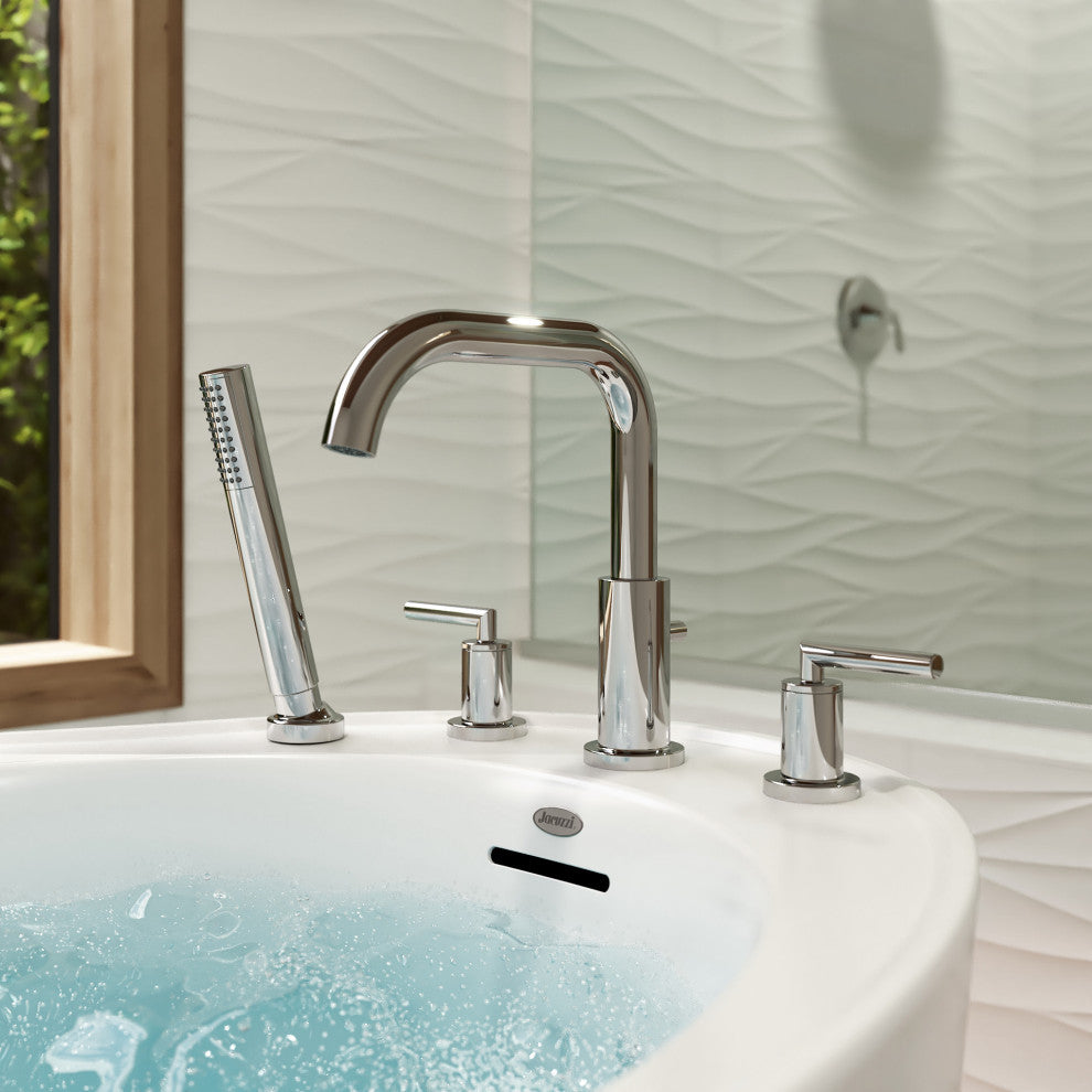 Jacuzzi RC95 Contento Deck Mounted Roman Tub Filler - Chrome