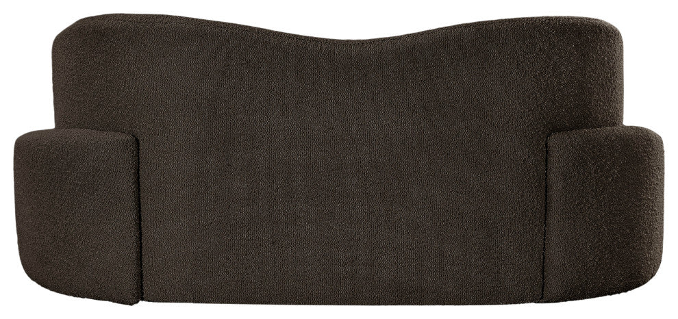 Principessa Boucle Fabric Chair, Brown, Loveseat
