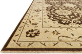 100% Fine Wool Hand Knotted Vernon VN-01 Area Rug by Loloi, Brown and Light Gold