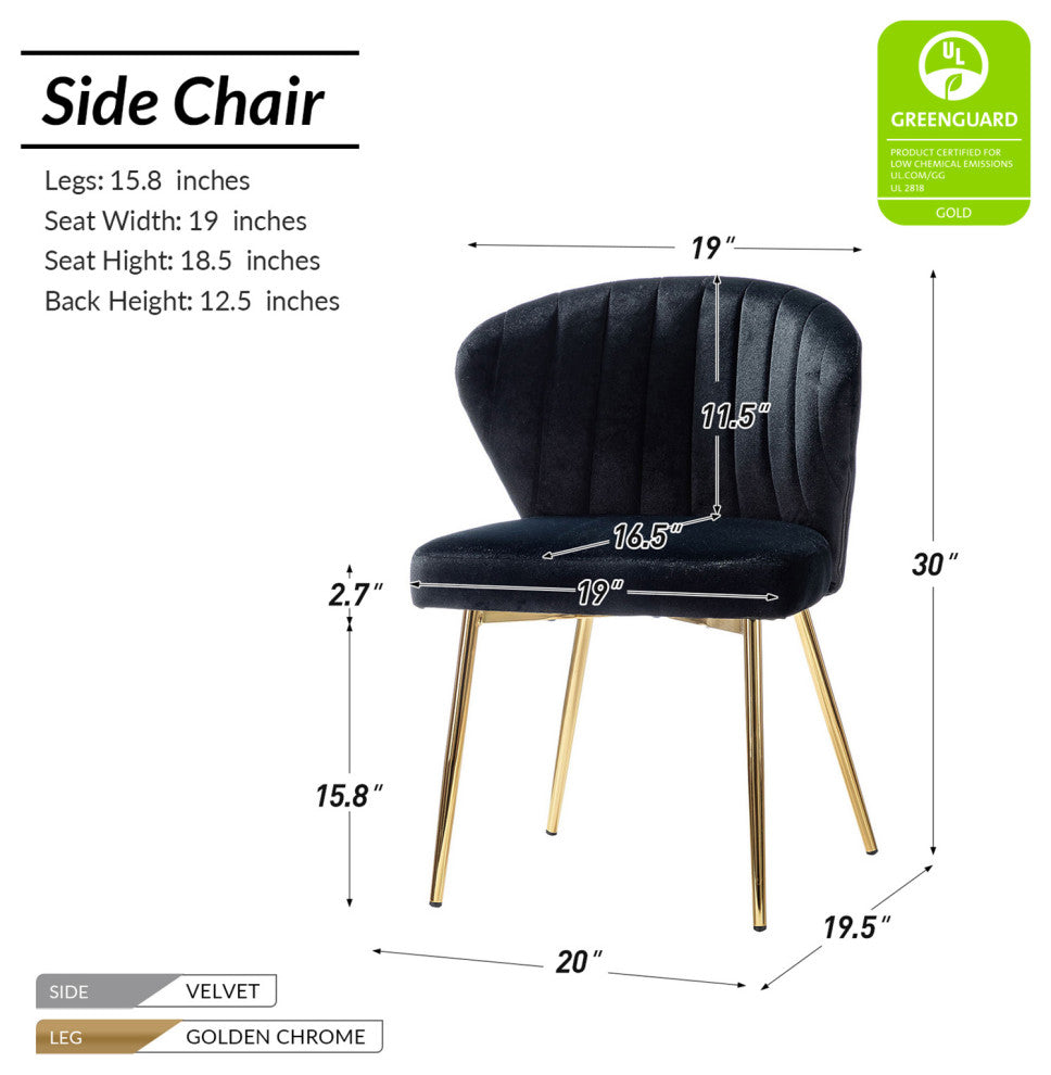 Milia Dining Chair, Black