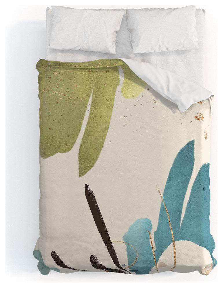 Deny Designs Sheila Wenzel-Ganny The Bouquet Abstract Duvet Cover, Queen