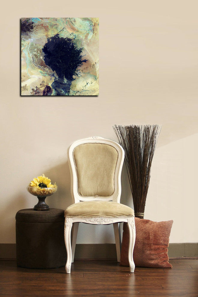 Epic Graffiti "Earth As Art: Lava Field" Giclee Canvas Wall Art, 12"x12"