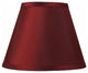 Hardback Faux Silk Coolie Lamp Shade, 5x9x7", Cream, Burgundy, Single