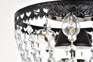 Kaine 10" Flush Mount, Black