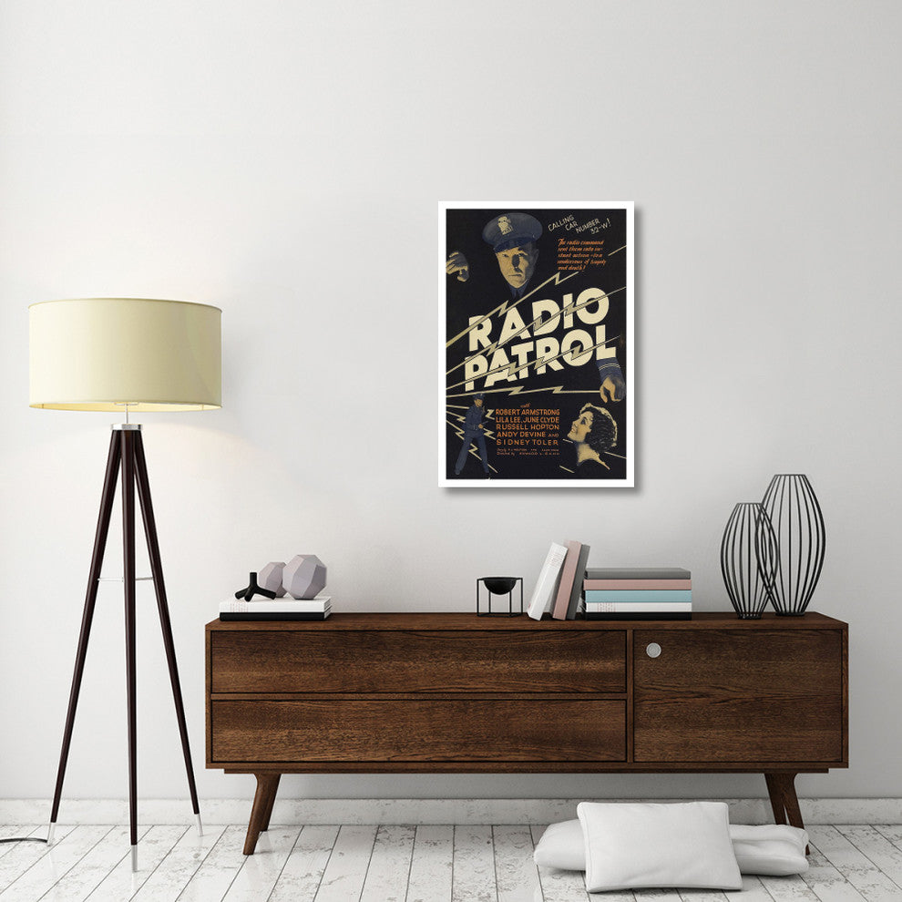 "Vintage Film Posters: Radio Patrol" Digital Paper Print, 26"x38"