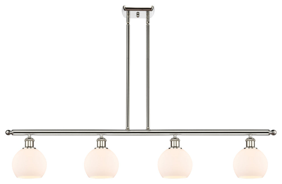 Innovations 516-4I-PN-G121-6 4 Light 48" Island Light, Polished Nickel