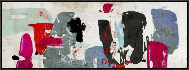 "Supersonic" Framed Canvas Giclee by Anne Munson, 41x15"