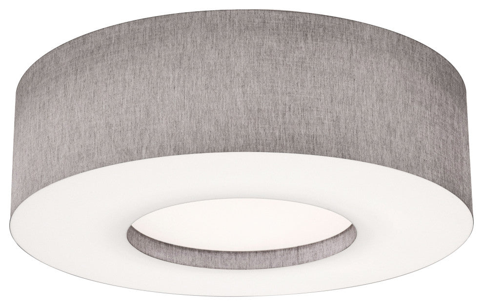 Montclair 30" Medium Base Flush Mount, Gray Finish