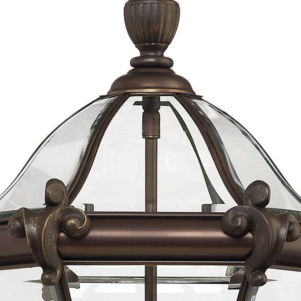 Hinkley San Clemente Medium Hanging Lantern, Copper Bronze