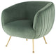 Sofia Moss Fabric Occasional Chair, HGDH110