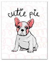 Cutie Pie Puppy 16x20 Canvas Wall Art