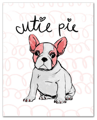 Cutie Pie Puppy 16x20 Canvas Wall Art