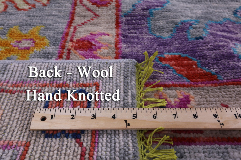 10' 3" X 13' 9" Hand Knotted Turkish Oushak Wool Rug - Q14790