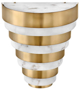 Hinkley Echelon Medium Led Sconce, Heritage Brass