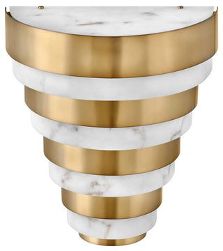 Hinkley Echelon Medium Led Sconce, Heritage Brass