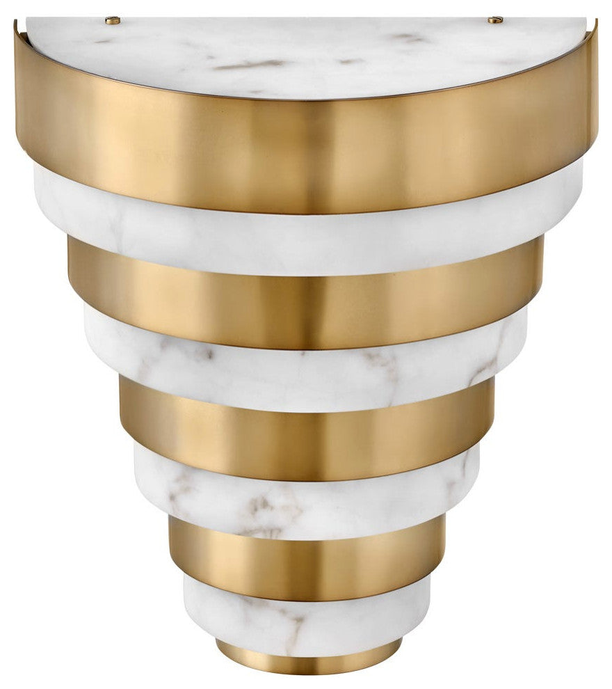 Hinkley Echelon Medium Led Sconce, Heritage Brass