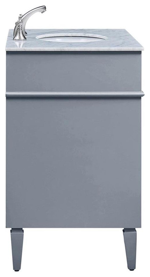 Elegant Decor Park Ave 32" Wood Single Bathroom Vanity in Gray