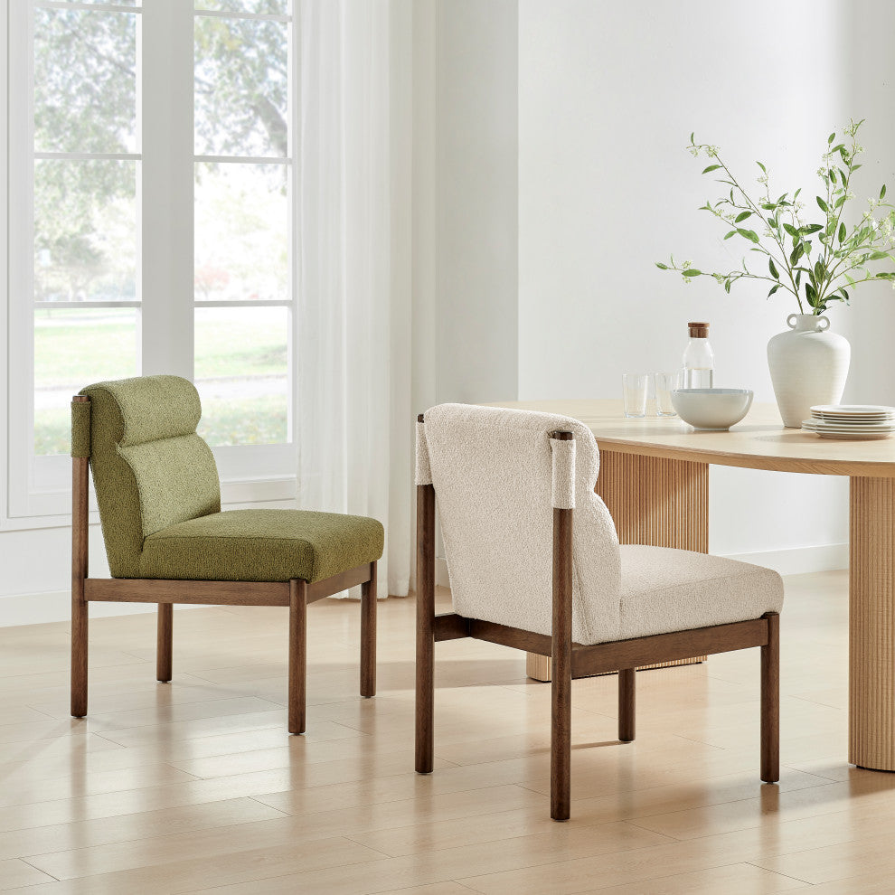 Micah Dining Side Chair, Palladian Green, Fabric