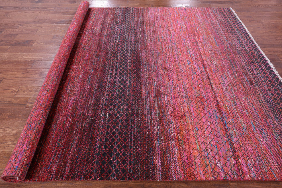 Savannah Grass Hand-Knotted Wool & Silk Rug 8' 1" X 9' 11" - Q15970