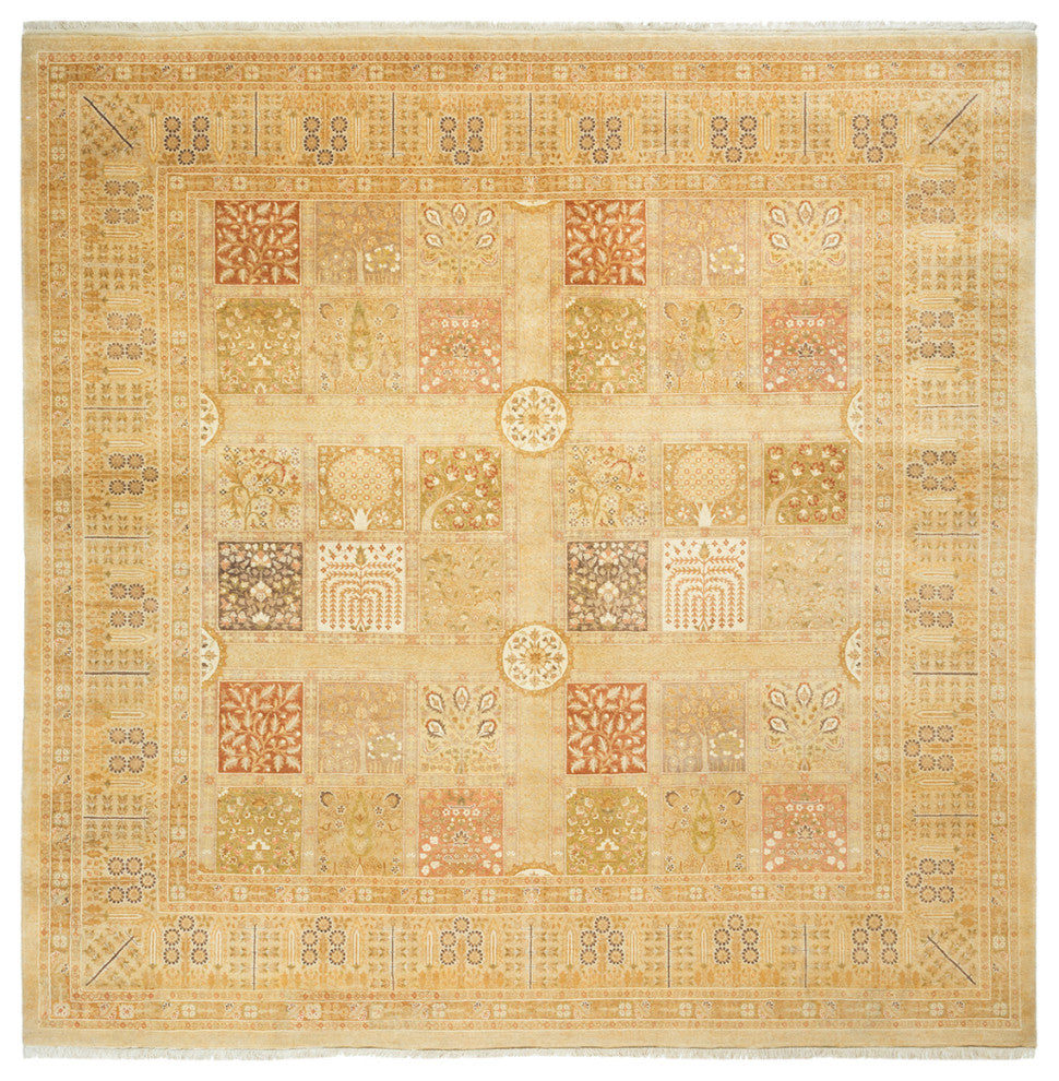 Mogul, One-of-a-Kind Hand-Knotted Area Rug Ivory, 8'2"x8'2"