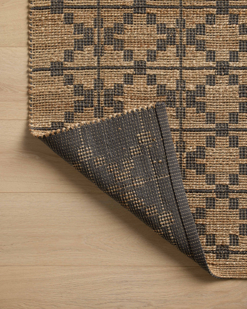 Chris Loves Julia x Loloi Judy Natural / Graphite 18" x 18" Sample Rug