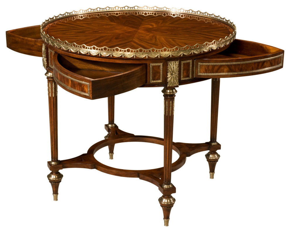 Louis XVI Mahogany Mechanical Center Table