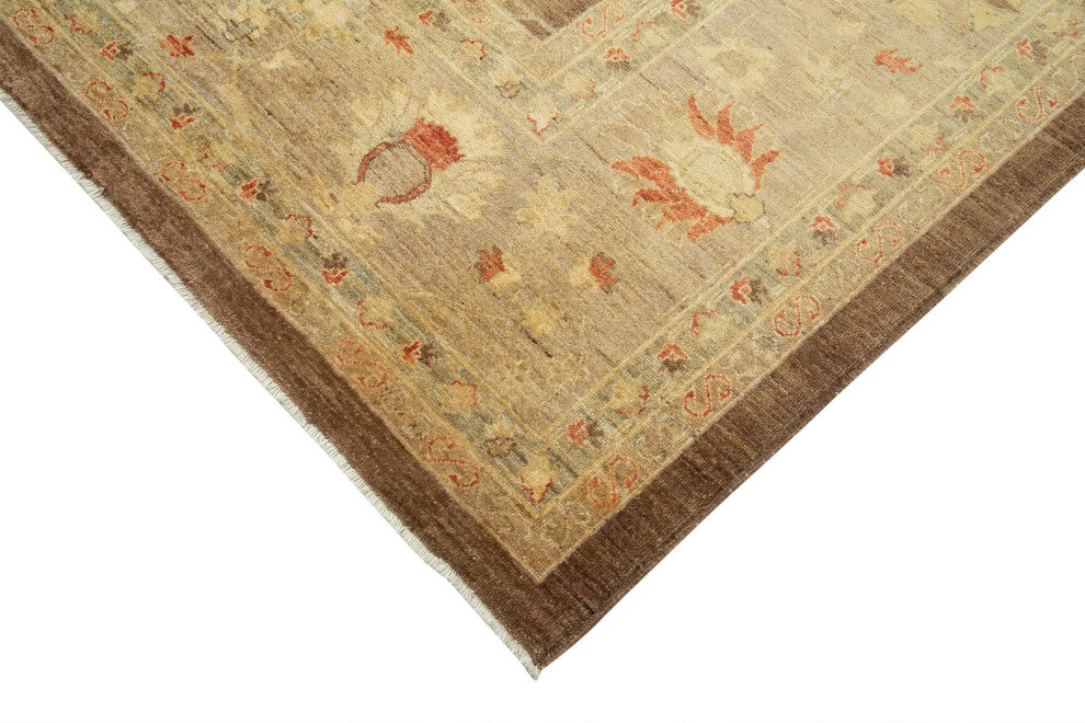 Rug N Carpet - Handwoven Oriental 9' 8" x 13' 8" Soft Oushak Area Rug