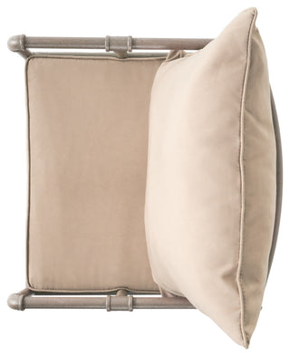 GDF Studio Tallahassee Pipe Outdoor Adjustable Barstool, Gray and Brass