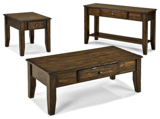 Kona 48" Wide Coffee Table With Drawer, Raisin