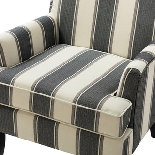 Herrera Classic Armchair With Pattern, Black