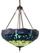 Meyda Lighting 232781 22" Wide Tiffany Hanginghead Dragonfly Inverted Pendant