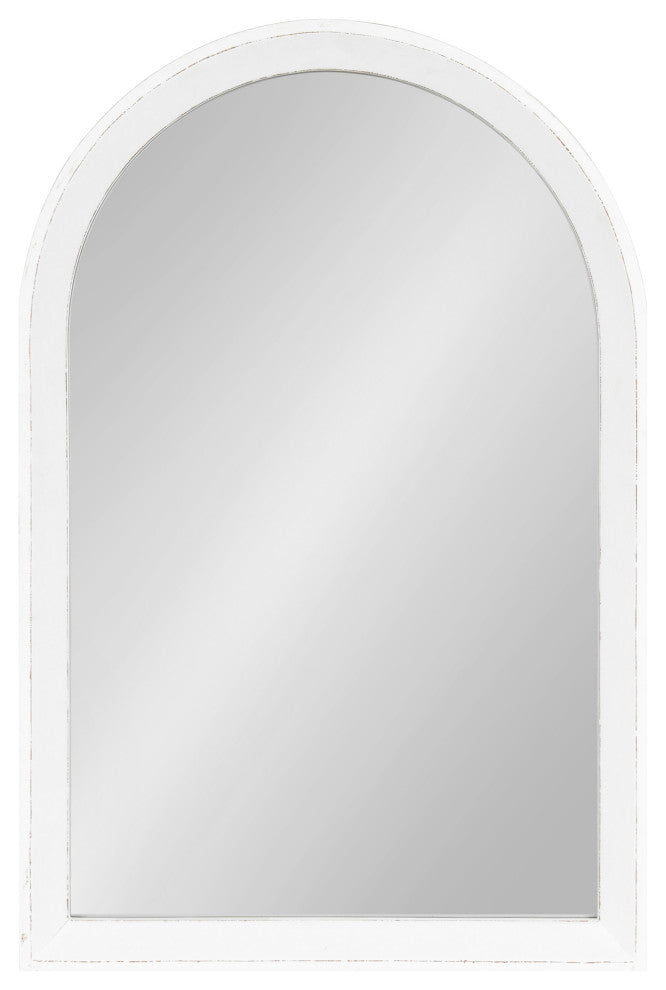 Hartman Wood Framed Arch Wall Mirror, White 20x30