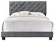 Suffolk Full Bed, Gray, Queen