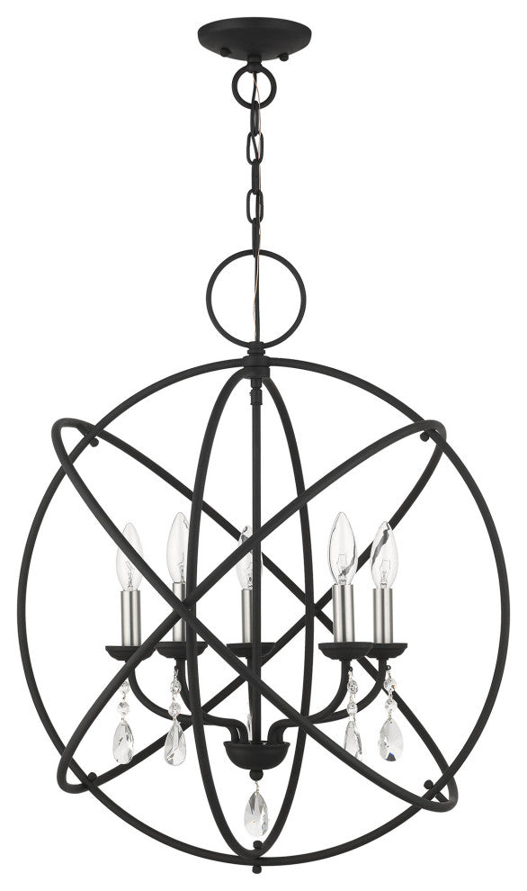 Black Shabby Chic, Dazzling, Transitional, Country Chandelier