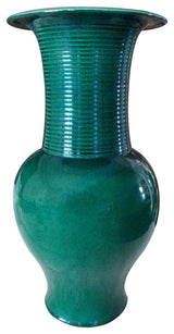 Foo Dog Vase With Handle, Jade