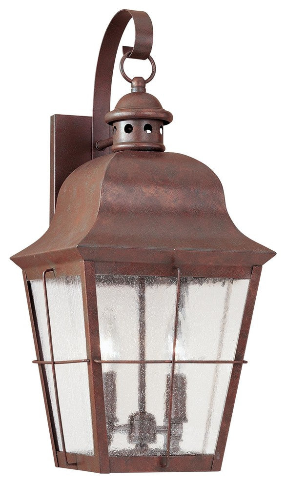 Generation Lighting Lighting 2-Light Outdoor Lantern, Weathered Copper