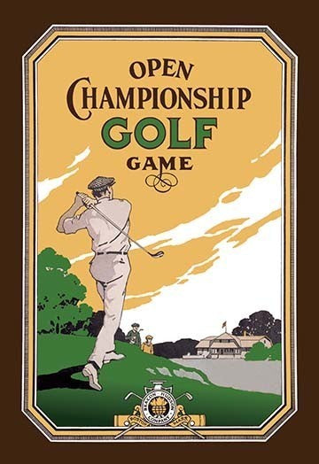 Open Championship Golf Game- Framed Paper Poster 20" x 30"