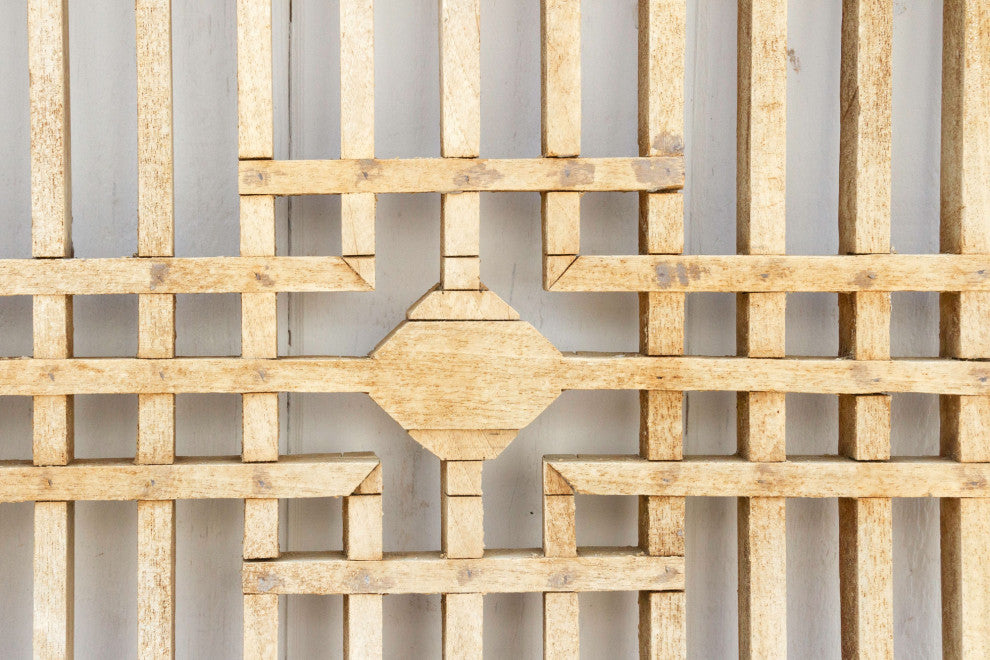 Chaka Antique Geometric Window Panel