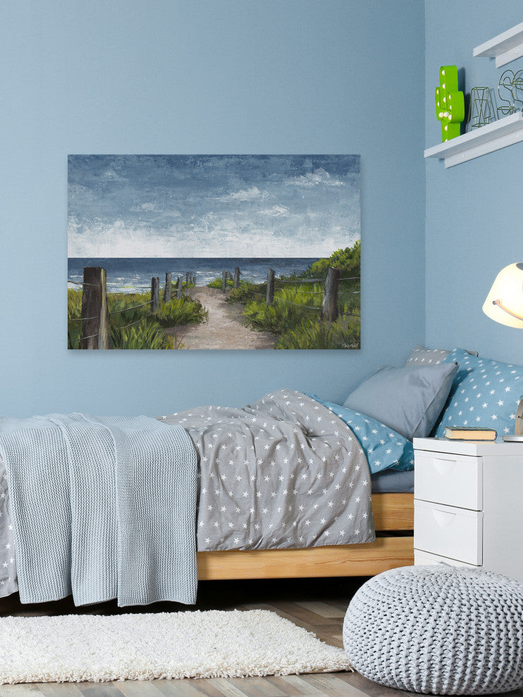 "Ocean Lover" Painting Print on Wrapped Canvas, 24x16
