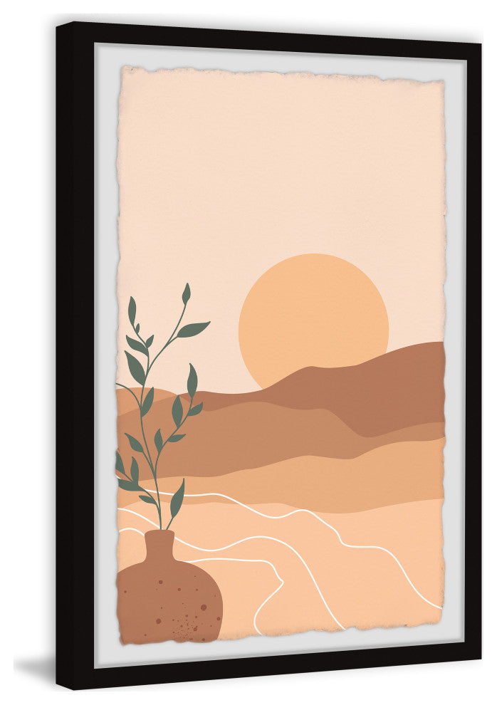 "Midsummer Sunset" Framed Painting Print, 30x45