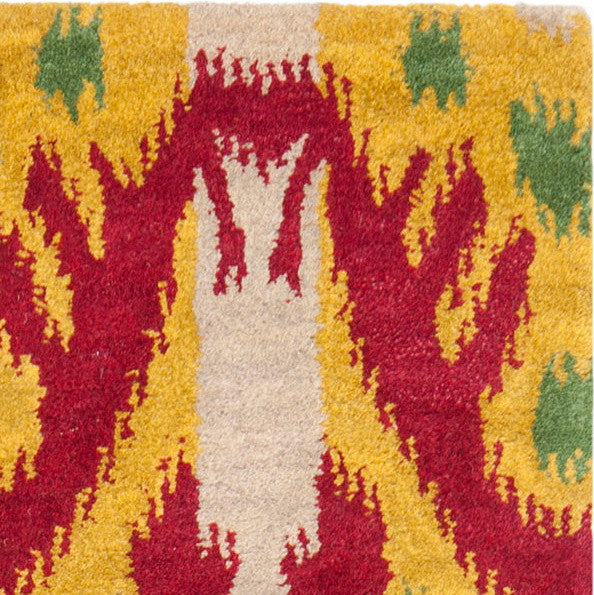 Safavieh Ikat Ikt464A Beige, Yellow Area Rug, 2''x8'' Runner