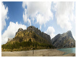 Lake and Clouds Panorama, Landscape Canvas Art Print, 40"x30"
