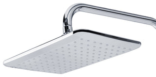 AquaPower 11-in Rain Showerhead Shower System with Pivoting Shower Arm 1.8 GPM, Chrome