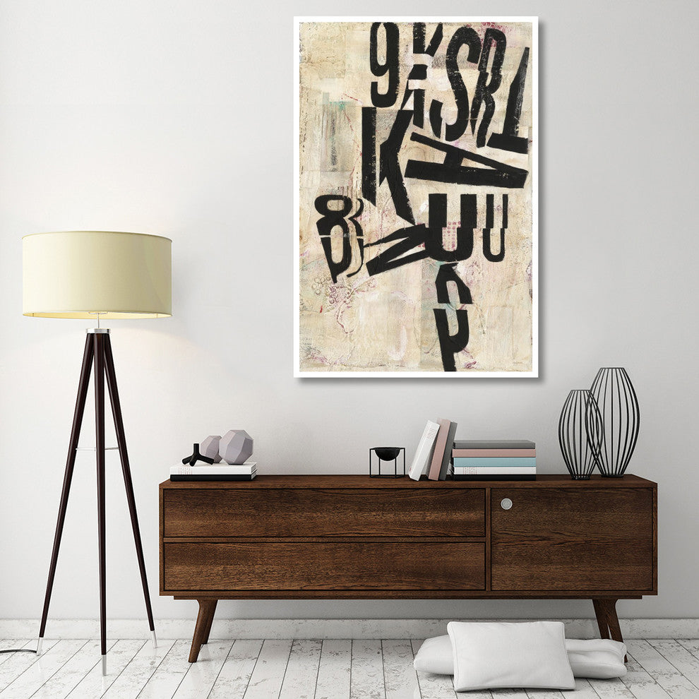 "Type Abstraction I" Digital Paper Print by Mary Urban, 42"x62"