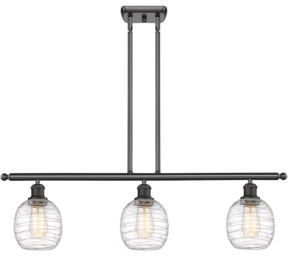 Innovations 516-3I-OB-G1013-LED 3-Light Island Light, Oil Rubbed Bronze