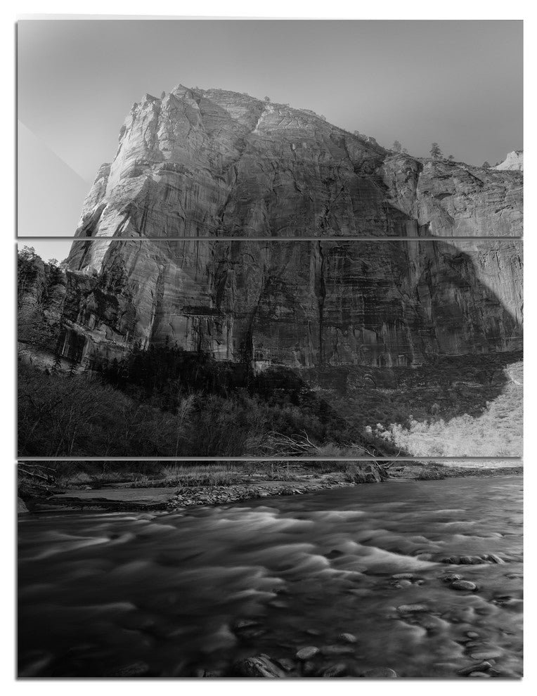 "Glow of Morning Dark" Photography Metal Wall Art, 3 Panels, 28"x36"