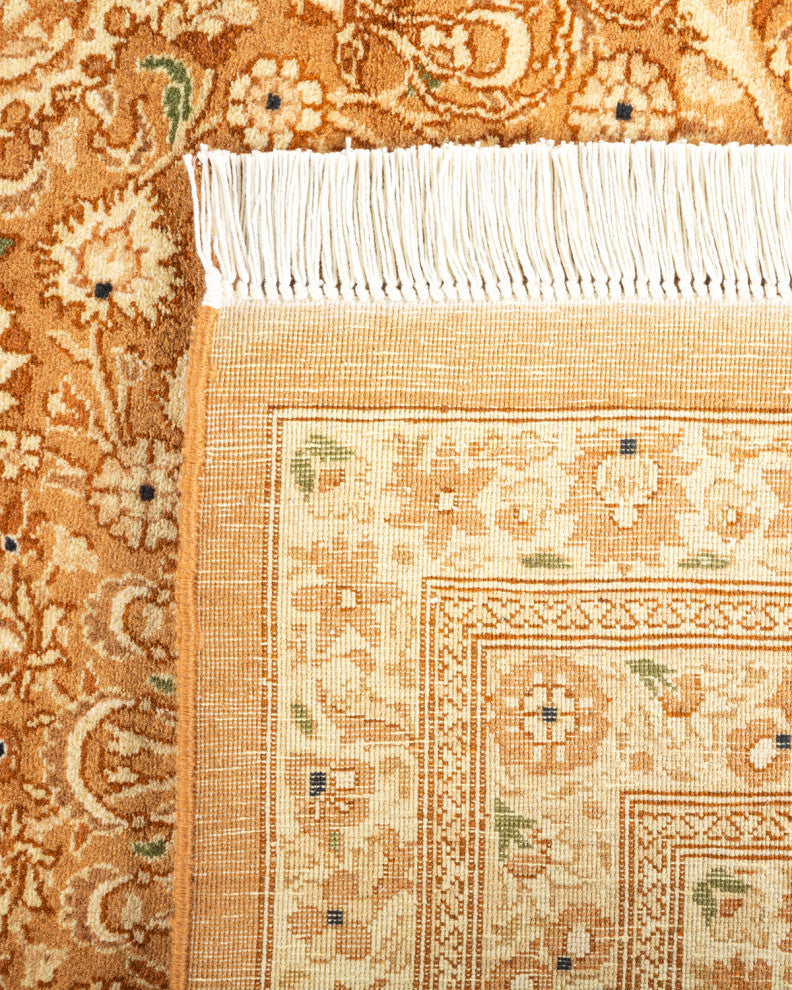 Pawar One-of-a-Kind Hand-Knotted Area Rug Yellow, 8'1"x10'4"