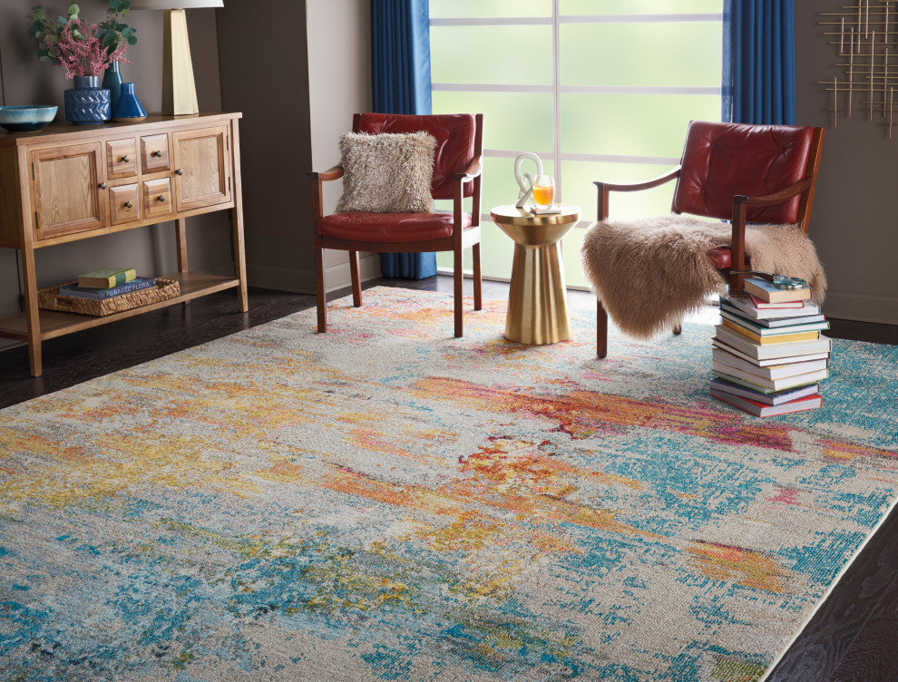Nourison Celestial 9' x 12' Sealife Modern Indoor Area Rug