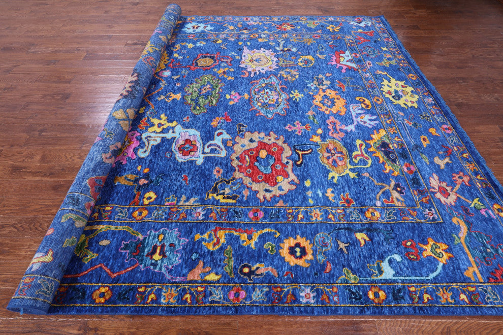 10' 2" X 13' 7" Turkish Oushak Handmade Wool Rug - Q16096