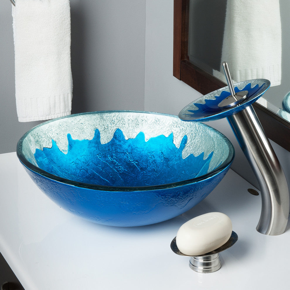 Diaccio Glass Vessel Sink